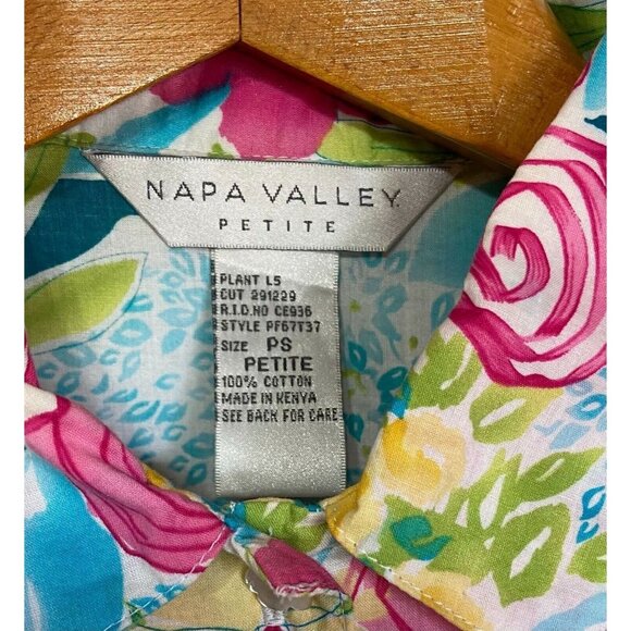 #3544 NAPA VALLEY womens floral top size P - Picture 8 of 8